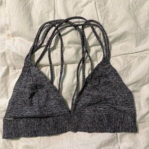 Victoria's Secret Heathered Charcoal Strappy Bralette
